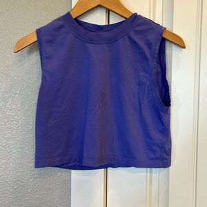 Lululemon tank/crop top.  Size 2.  Purple.
